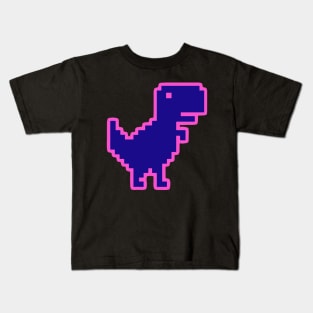 Pixel Dinosaur, No Internet Connection Kids T-Shirt